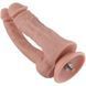 Фаллоимитатор двойной для секс-машин Hismith 9.8" Double Penetrator Silicone Dildo, Телесный