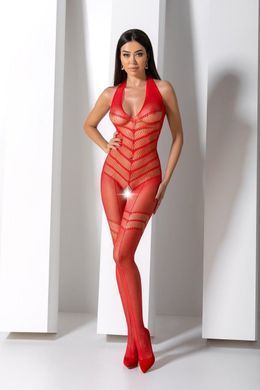 Бодістокінг з доступом Passion BS100 red One Size - фото