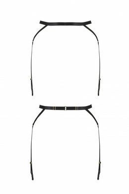 Пояс-стрепы с подвязками для чулок Passion Exclusive MEGGY GARTER BELT black S/M