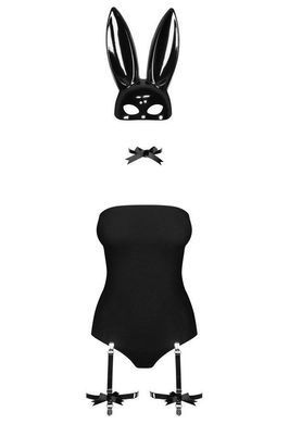 Костюм зайчика черный Obsessive Bunny S/M