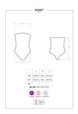 Костюм зайчика черный Obsessive Bunny S/M