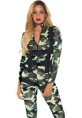 Эротический костюм милитари Leg Avenue Pretty Paratrooper XL