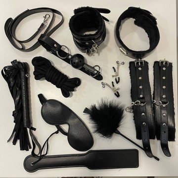 Набір БДСМ аксесуарів MAI Bondage Set (11 предметів) - фото