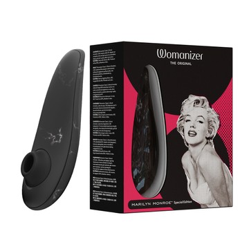 Womanizer Marilyn Monroe Black Marble - вакуумний кліторальний стимулятор - фото
