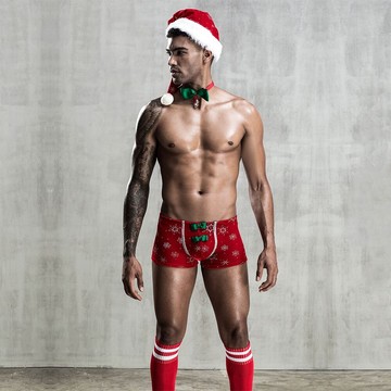 Новорічний чоловічий еротичний костюм Улюблений Санта - фото