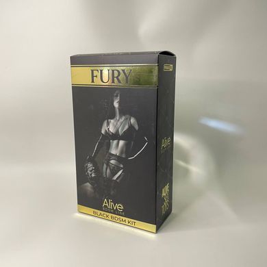 Набор БДСМ аксессуаров Alive FURY Black BDSM Kit (11 pcs) - фото