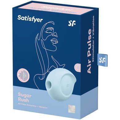 Satisfyer Sugar Rush &ndash; вакуумний кліторальний стимулятор Blue (пошкоджена упаковка) - фото