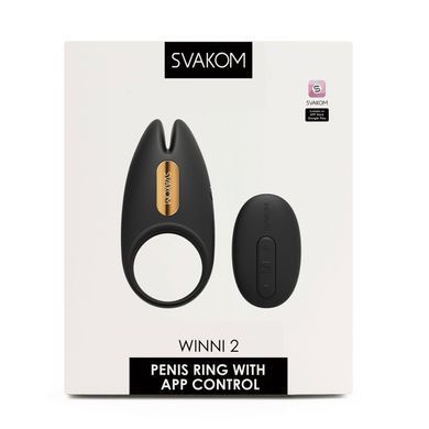 Svakom Winni 2 - эрекционное смарт-виброкольцо с пультом - фото