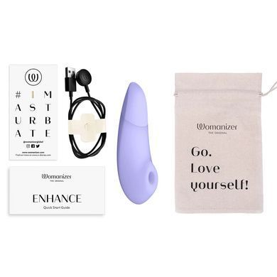 Вакуумний стимулятор клітора Womanizer Enhance Lilac бузковий - фото
