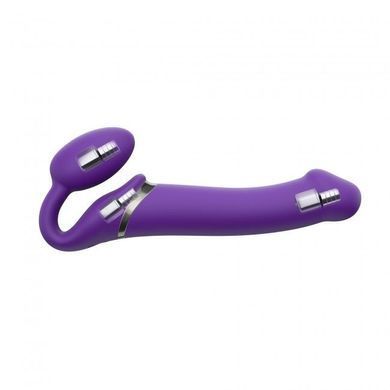 Страпон безременной Strap-On-Me Vibrating Violet L (длина 15,7 см; диаметр 4,2 см) - фото
