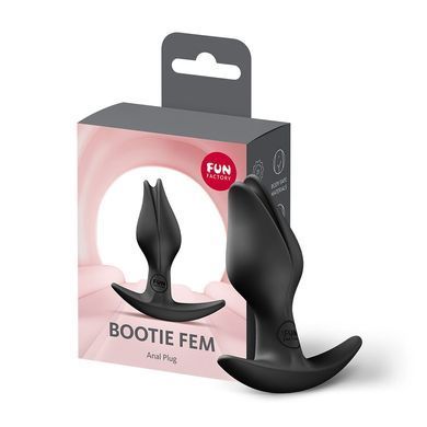 Анальная пробка для секса Fun Factory Bootie Fem Black 2,9 см черная - фото