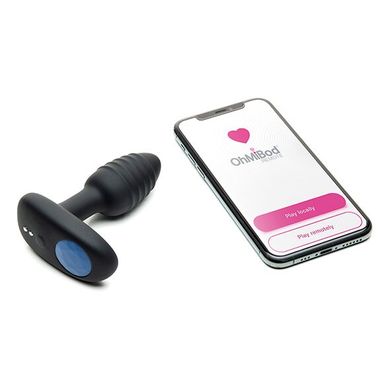 Интерактивная анальная пробка KIIROO OhMiBod Lumen 3,3 см - фото