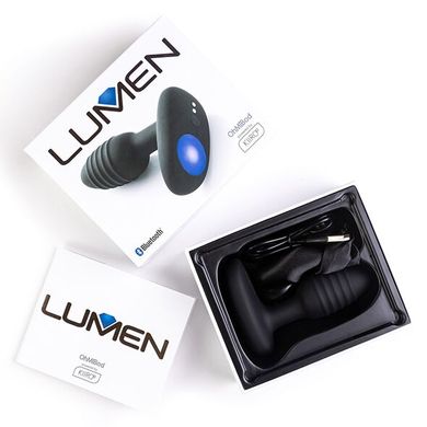 Интерактивная анальная пробка KIIROO OhMiBod Lumen 3,3 см - фото