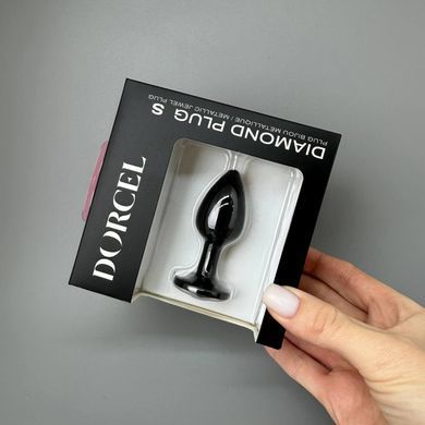 Анальна страза Dorcel Diamond Plug BLACK S (2,7 см) - фото