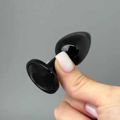 Анальна страза Dorcel Diamond Plug BLACK S (2,7 см) - фото