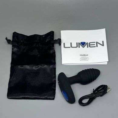 Интерактивная анальная пробка KIIROO OhMiBod Lumen 3,3 см - фото