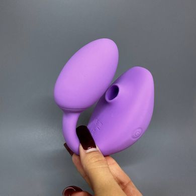 Виброяйцо с вакуумным клиторальным стимулятором Love To Love Wonderlover Viva mauve - фото