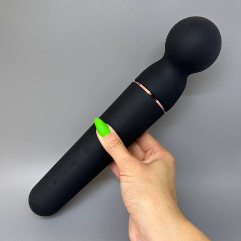 Вібромасажер Satisfyer Planet Wand-er Black/Rosegold - фото