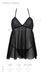 Прозрачная сорочка и трусики Passion KERRIA CHEMISE black S/M