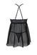 Прозрачная сорочка и трусики Passion KERRIA CHEMISE black S/M