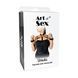 Портупея с наручниками из экокожи Art of Sex Ursula черная XS-2XL