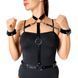 Портупея с наручниками из экокожи Art of Sex Ursula черная XS-2XL