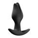 Анальная пробка для секса Fun Factory Bootie Fem Black 2,9 см черная - фото товара