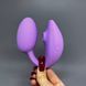 Виброяйцо с вакуумным клиторальным стимулятором Love To Love Wonderlover Viva mauve - фото товара