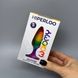 Анальна пробка райдужного кольору Wooomy Hiperloo Silicone Rainbow Plug S (2,4 см) - фото товару