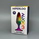 Анальна пробка райдужного кольору Wooomy Hiperloo Silicone Rainbow Plug S (2,4 см) - фото товару