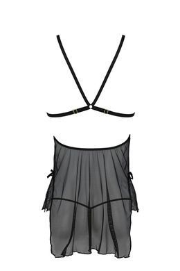 Сорочка и трусики Passion DELIENA CHEMISE black S/M