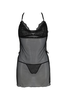 Сорочка и трусики Passion DELIENA CHEMISE black S/M
