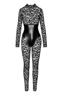 Бодістокінг Noir Handmade F299 Enigma lace catsuit with underbust bodice S