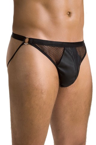 Труси чоловічі Passion 034 SLIP OPEN LUKE black S/M чорні