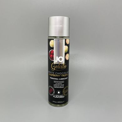 System JO GELATO оральная смазка со вкусом белого шоколада и малины - 120 мл - фото