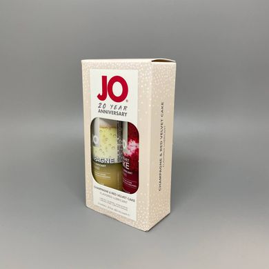 Набор оральных смазок System JO Champagne & Red Velvet Cake (2×60 мл) - фото