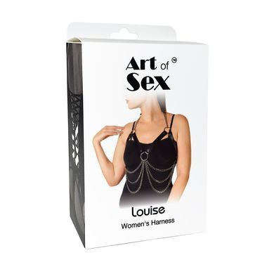 Жіноча портупея з екошкіри Art of Sex Louise XS-2XL чорна