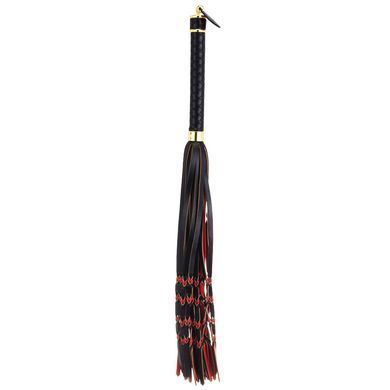 Флоггер LOCKINK SEVANDA Red & Black Braided Tail Flogger - фото