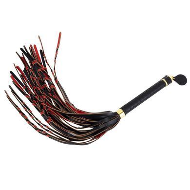 Флоггер LOCKINK SEVANDA Red & Black Braided Tail Flogger - фото