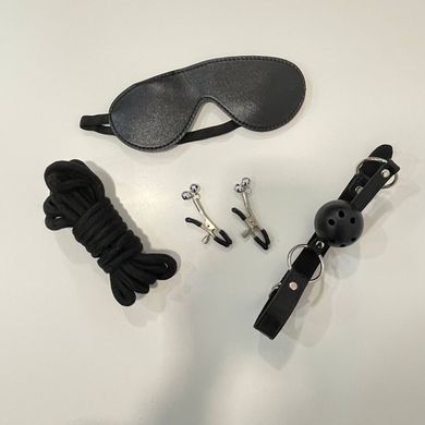 Набір БДСМ аксесуарів MAI Bondage Set (11 предметів) (пом'ята упаковка) - фото