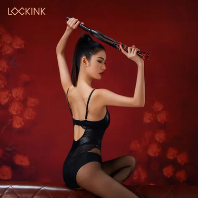 Флоггер LOCKINK SEVANDA Red & Black Braided Tail Flogger - фото