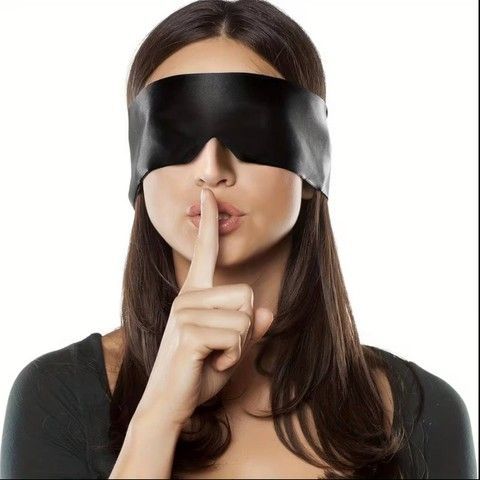 Маска на очі Intimka чорна - фото
