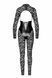 Бодістокінг Noir Handmade F299 Enigma lace catsuit with underbust bodice S