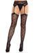 Эротические колготки Leg Avenue Heart Garterbelt Stockings One Size Black - фото товара