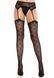Эротические колготки Leg Avenue Heart Garterbelt Stockings One Size Black - фото товара