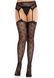 Эротические колготки Leg Avenue Heart Garterbelt Stockings One Size Black - фото товара