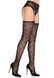 Эротические колготки Leg Avenue Heart Garterbelt Stockings One Size Black - фото товара