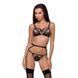 Трусики из стреп Passion MEGGY THONG black L/XL