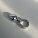 Анальная пробка с кольцом из металла (1,7 см) - фото товара