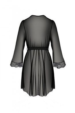 Эротический пеньюар Passion AMBERLY PEIGNOIR black S/M
